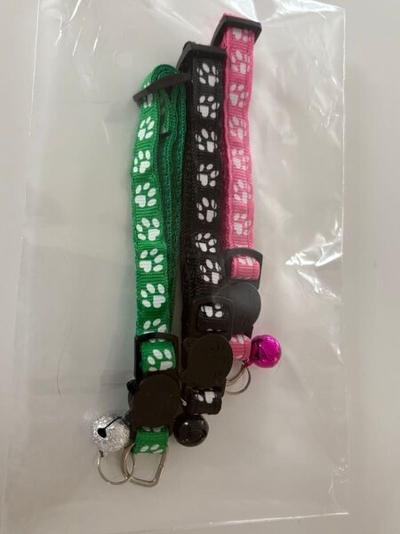猫 首輪 鈴付き セーフティバックル 3点セット