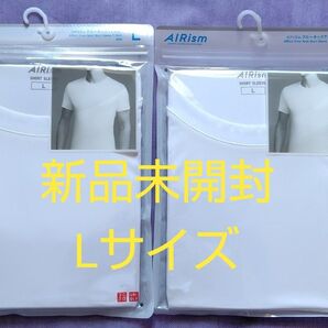 ●ラスト1着●【新品未開封】ユニクロ MEN エアリズムクルーネックT ホワイト Mサイズ2点セット