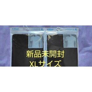 ●ラスト1着●【新品未開封】ユニクロ MEN エアリズムクルーネックT ブラック XLサイズ2点セット