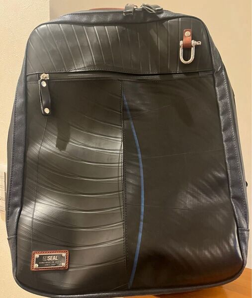 2WAY ビジネスリュック メンズ 森野帆布 コラボ デザイナーズ ビジネスバッグ SEAL タイヤチューブ