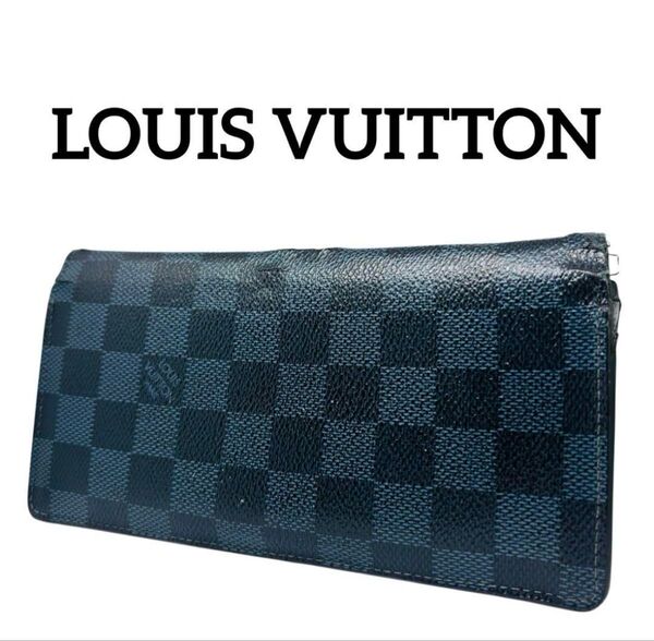 LOUIS VUITTON ルイヴィトン 長財布 二つ折り ダミエ コバルト ポルトフォイユ ブラザNM N63212 メンズ