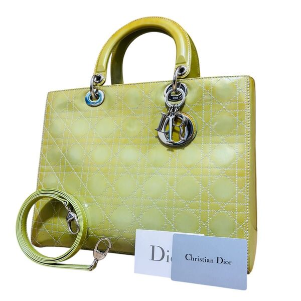 Christian Dior クリスチャンディオール レディディオール 2WAY ハンドバッグ ショルダーバッグ カナージュ