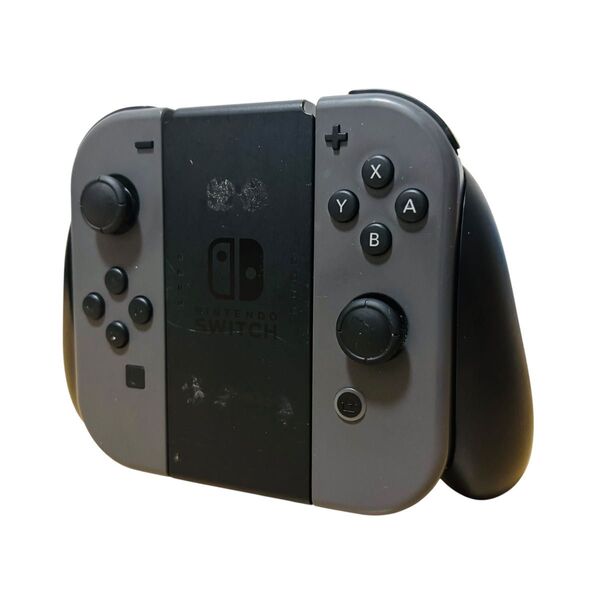 動作品 Nintendo Switch ニンテンドースイッチ ジョイコン Joy-Con L R グリップ グレー コントローラー