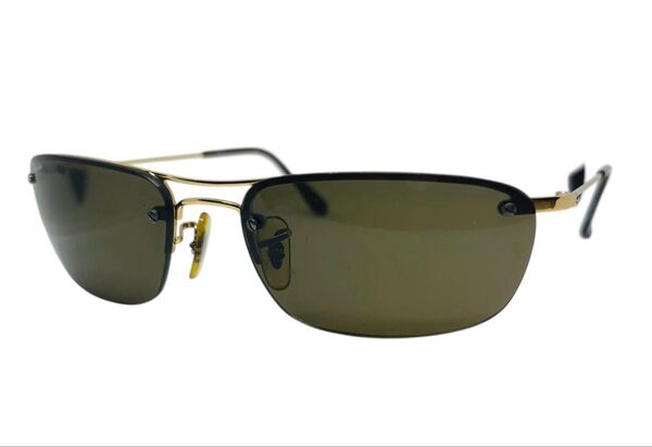 Ray-Ban レイバン RB3156 デルピエロ トップ スクエア サングラス 眼鏡 ゴールド ブラウン 5716