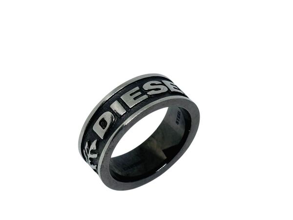 ディーゼル DIESEL リング 指輪 ロゴ ステンレス製 シルバー 9 19〜20号 アクセサリー メンズ レディース