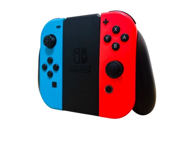 動作品 ニンテンドースイッチ Nintendo Switch Joy-Con ジョイコン L R グリップ ネオンレッド ブルー