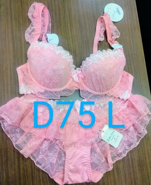 ブラジャーショーツセット D75 L