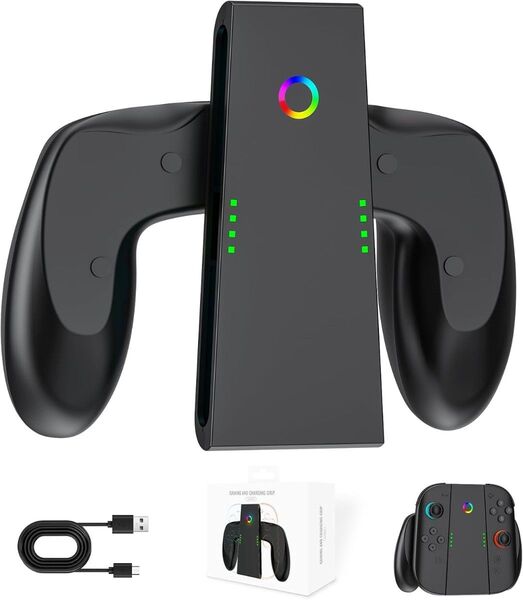 Switch Joy-Con2交換 充電グリップ 急速充電Type-Cケーブル付
