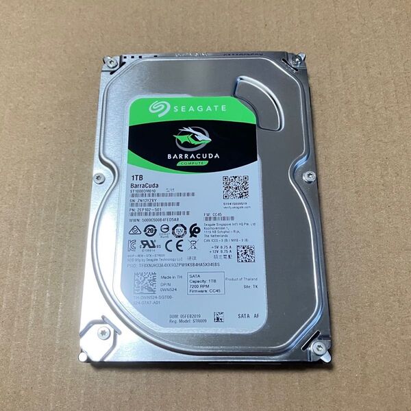 1TB 3.5インチ内蔵HDD,ハードディスク,正常判定