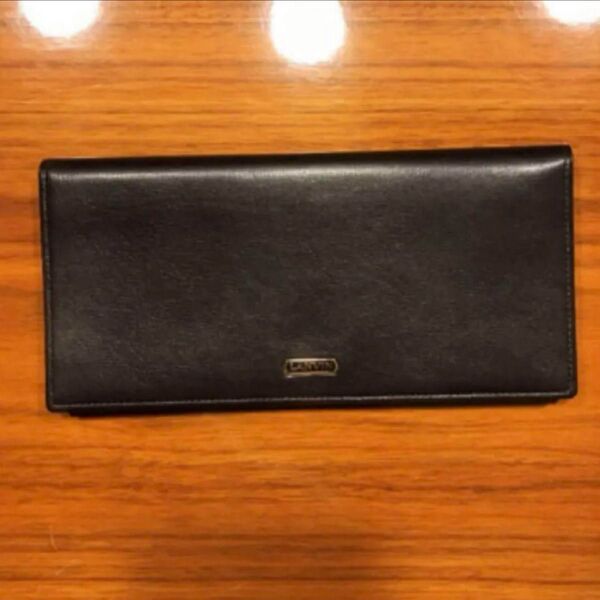 新品未使用 LANVIN 長財布 三つ折り ブラウン 財布