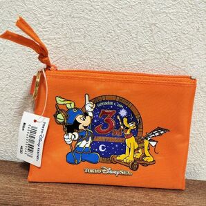 ディズニーシー ポーチ 3周年 3rd アニバーサリー ミッキーマウス プルート ディズニーリゾート ポケットティッシュポーチ