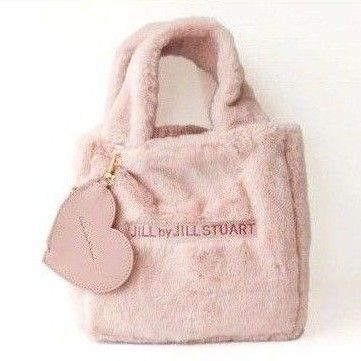 【5/18まで超スーパーセール】JILL by JILL STUART キューブファーバッグ&ハート形ポーチチャーム