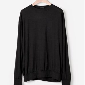 COMOLI サマーウール長袖クルー(charcoal)サイズ3