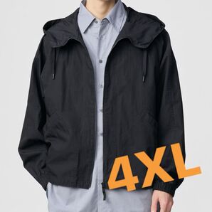 UNIQLO U フーデッドブルゾン 黒 XL
