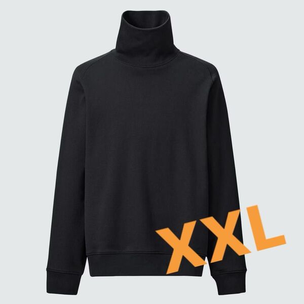 UNIQLO U スウェットタートルネックシャツ(長袖)XXL 黒