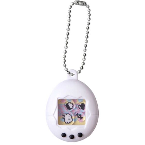 たまごっちシャカシャカチャームコレクション ブルー くちぱっち ガチャガチャ 白