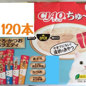 いなばCIAO ちゅ~る まぐろ・かつおバラエティ 中身のみ計120本★猫のおやつチャオちゅーる
