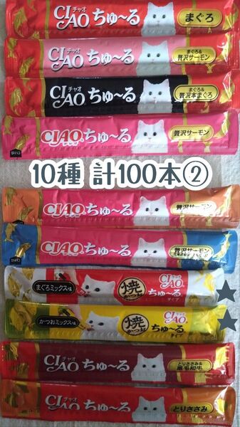 いなばCIAO ちゅ~る 計100本② ★猫のおやつチャオちゅーる