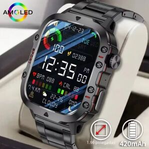 【新品未使用】LAXASFIT 大画面スマートウォッチ