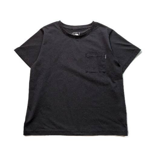 【極美品】THE NORTH FACE ザノースフェイス エアリーポケットティー 黒 M Tシャツ カットソー クルーネック