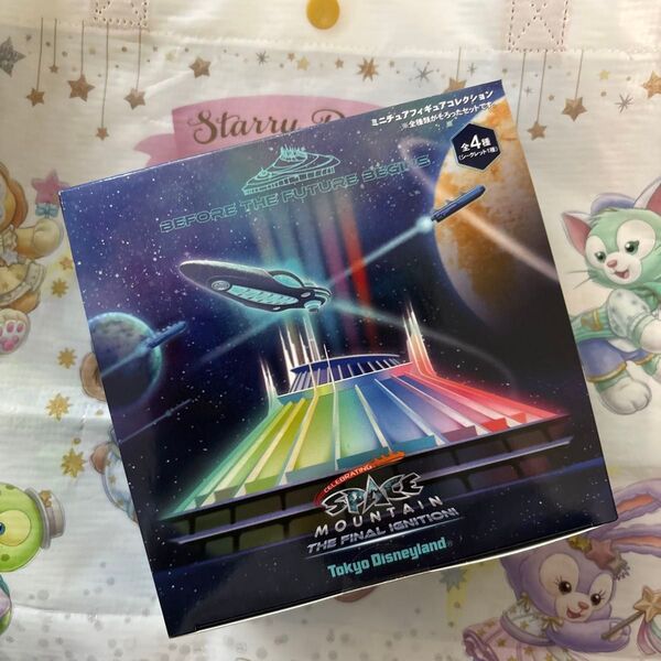 ディズニー スペースマウンテン ミニチュア フィギュア 4個セット