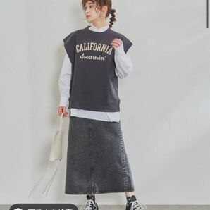 カレッジロゴスウェット裏毛ベスト