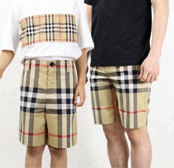 BURBERRY バーバリー テーラードショーツ ハーフパンツ ノバチェック ストレッチコットン キッズ メンズ 14Y 164