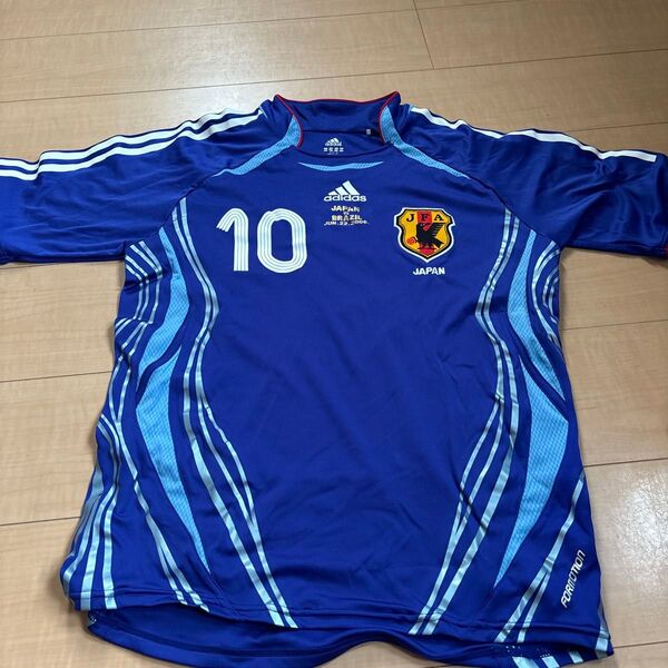 サッカー日本代表ユニフォーム 2006年W杯モデル 10番 adidas