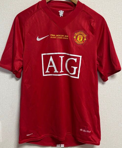 マンチェスターユナイテッド2008 チャンピオンズリーグ決勝 ユニフォーム正規品 モスクワ決勝 刺繍付き インポートS