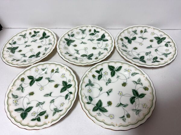 ナルミ NARUMI CHINA 小皿 ケーキ皿5枚 アンティーク 金彩 NARUMI ケーキ皿 プレート 洋食器 花柄