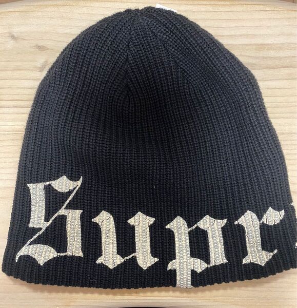 25SS Supreme Old English Printed Beanie "Black" ニット帽 ビーニー ブラック