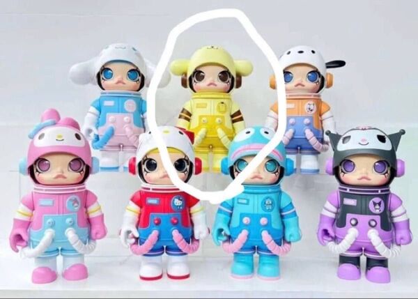【POP MART】サンリオフィギュア Sanrio ポムポムプリン ショ袋付き Space Molly