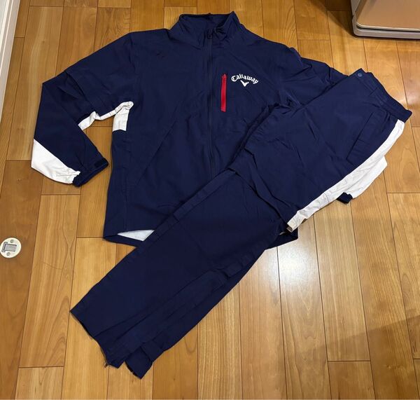 Callaway キャロウェイ レインウェア 上下セット M ネイビー