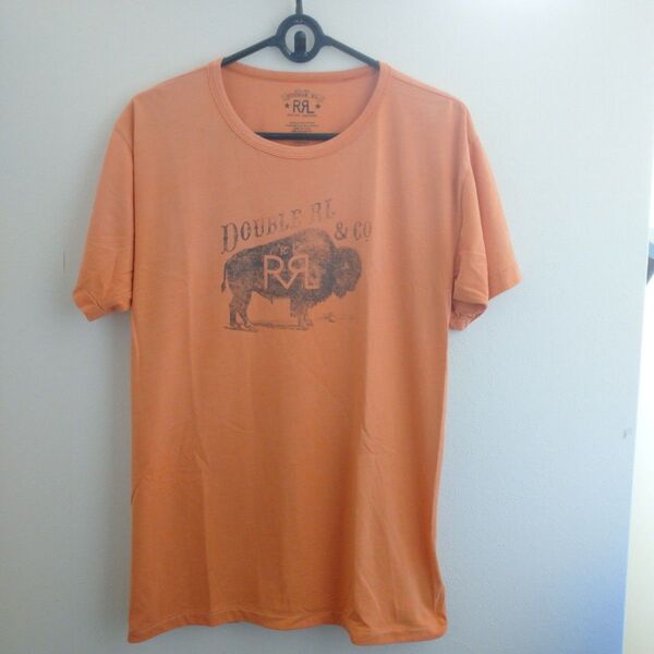 RRL tシャツ オレンジ M