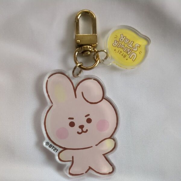 BT21 UNIVERSTAR COOKY アクリルキーホルダー ピンク