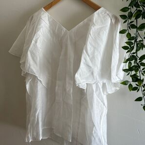 しまむら フリル シアー ブラウス シャツ 新品