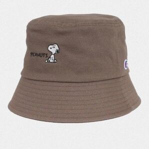 試着のみ Champion スヌーピー ハット