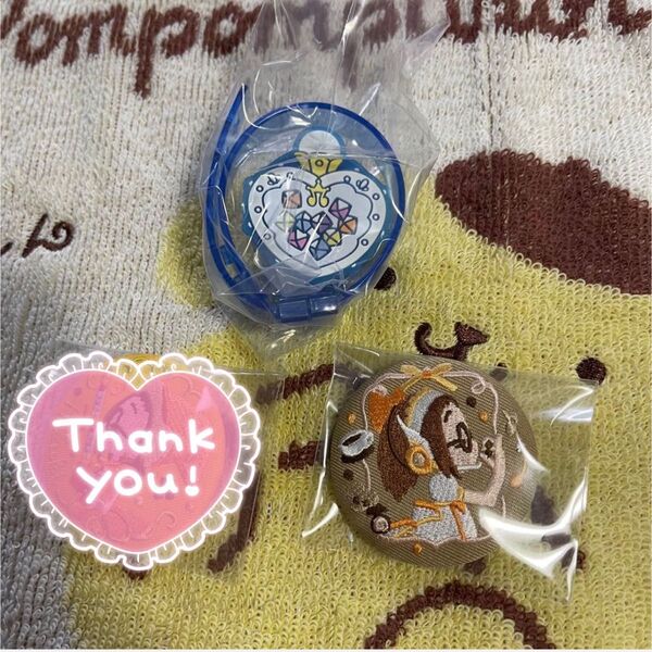 おジャ魔女どれみ 刺繍缶バッジ はづき ライトブレス コロンタップ