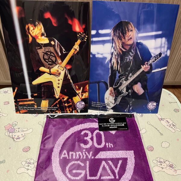 エンタメくじ GLAY GLAY30th HISASHI クリアポスター タオル