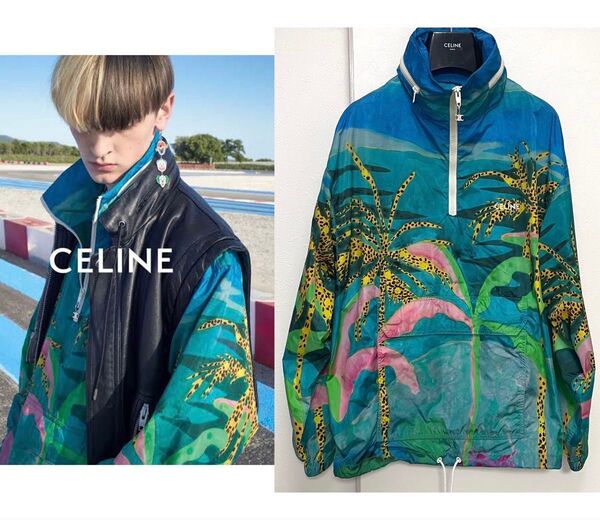 21SS Celine ナイロンジャケット 44 パーカー ウインドブレーカー セリーヌ エディスリマン Tyson Reeder