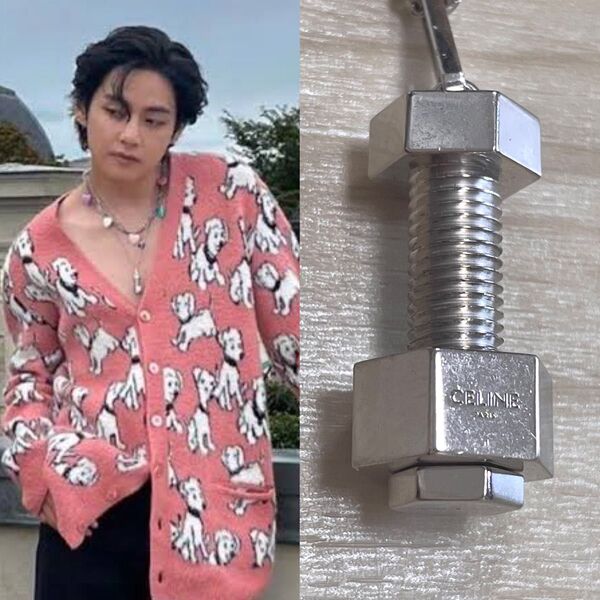 BTS V テテ着 Celine スターリングシルバー スクリューボルト ネックレス silver925 セリーヌ エディスリマン