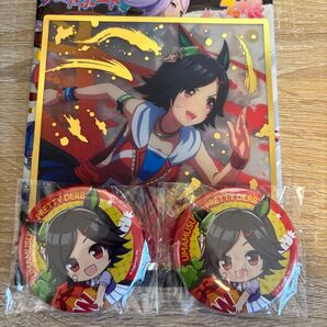 ウマ娘ウイニングチケット グッズ3点まとめ売り 缶バッジ他