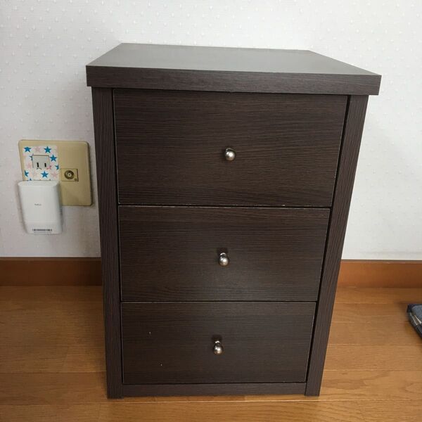 チェスト 引き出し ナイトテーブル 木製 収納家具 小物入れ 3段チェスト タンス