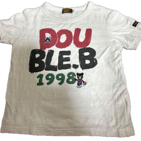 ミキハウス ダブルビー DOUBLE.B Tシャツ 1白系 mikihouse doubleb サイズ100