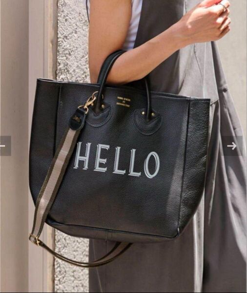 フレームワーク別注 YOUNG&OLSEN ヤングアンドオルセン Hello トートバッグ