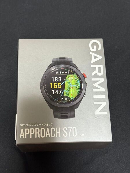 GARMIN APPROACH S70 47mm GPSゴルフスマートウォッチ ブラック