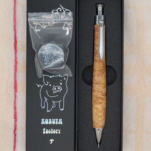 こぶた工房 新品 極上花梨瘤 白 シャープペンシル0.5ミリ
