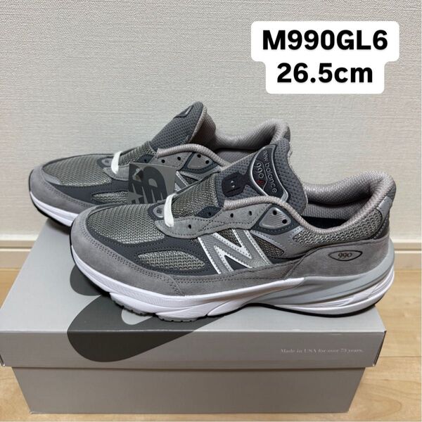 made in USA NEW BALANCE 990v6 M990GL6 26.5cm