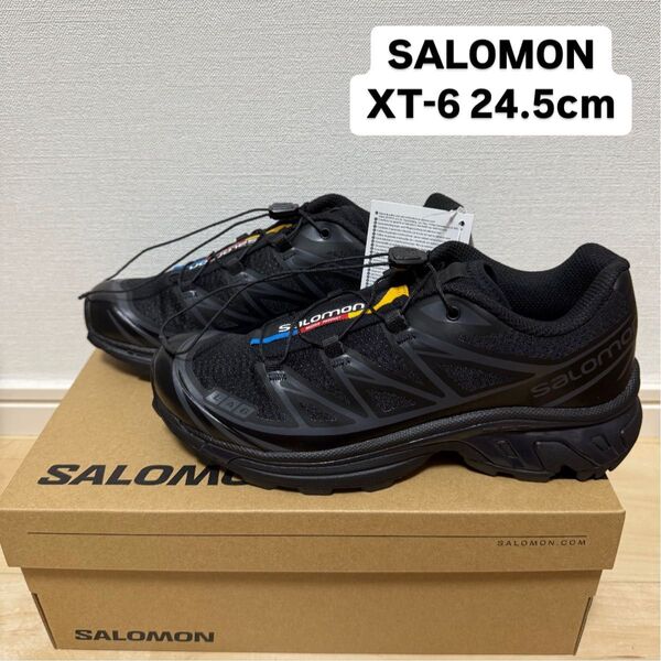 SALOMON サロモン XT-6 24.5cm BLACK ブラック