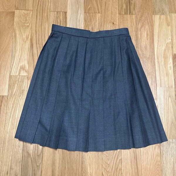 KURI-ORI グレー 大きいサイズ 日本製 中学 制服 高校 スクールスカート 冬用 女子